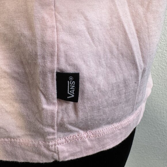 Vans Pink Off The Wall Graphic T-Shirt Womens Medium 100% Cotton Crew Neck Casua - Picture 5 of 5